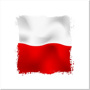 Poland flag Posters and Art